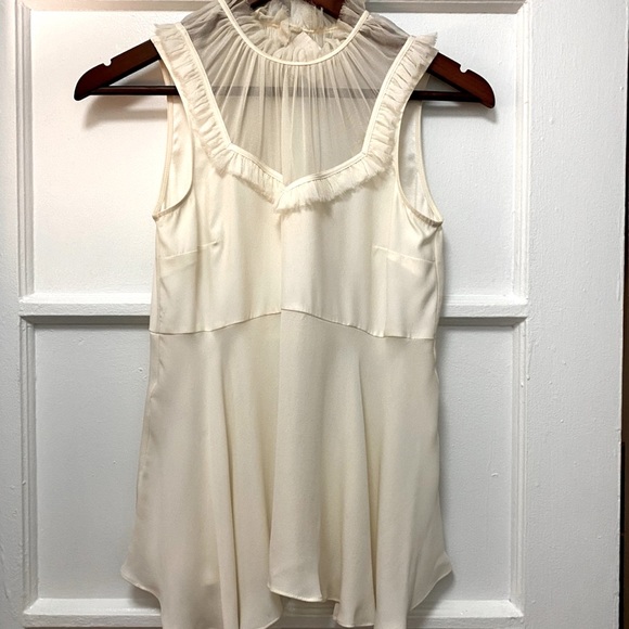 Cinq a’ Sept Romantic Macao Blouse - Ivory XS - Picture 8 of 13
